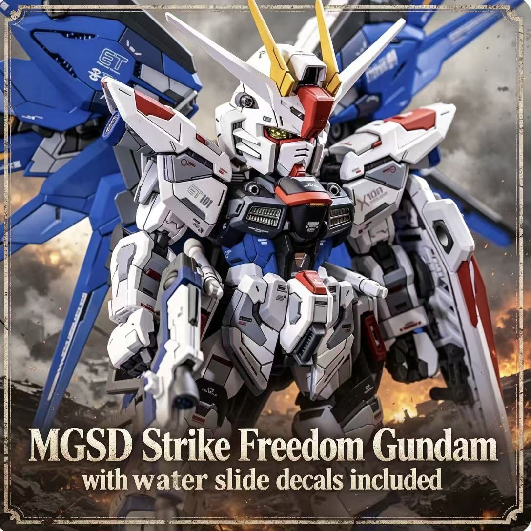 Model Kit Third Party - X10A GaogaoMGSD Q-versie Strike Freedom Gundam-assemblagemodel,