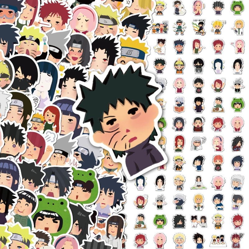 Model Kit Naruto - 85 stuks Naruto anime tweedimensionale expressiestickers