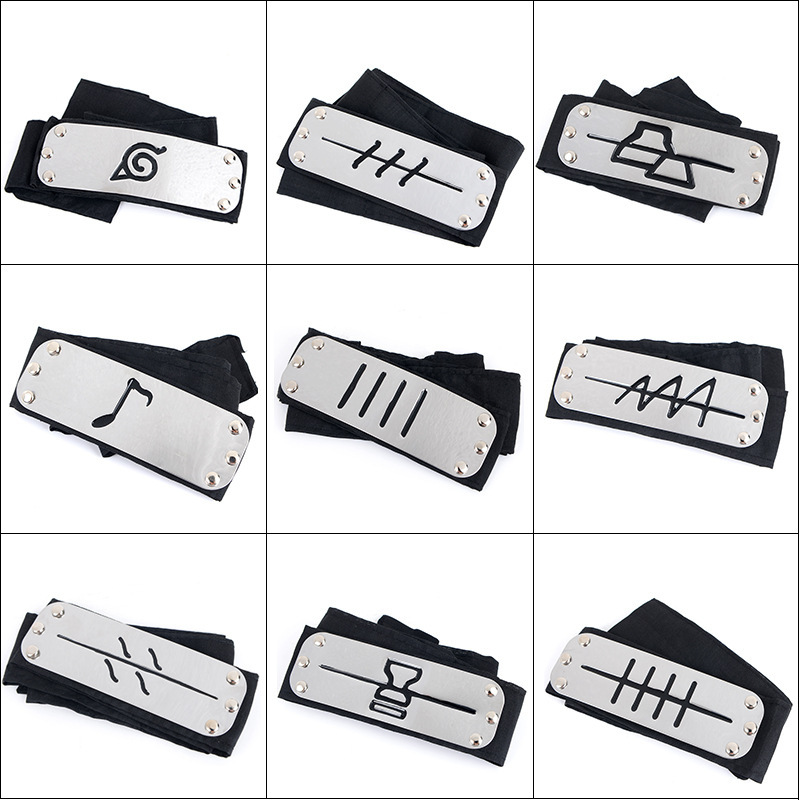 Model Kit Naruto - Anime Kakashi Hoofdband Cosplay Kostuums Accessoires