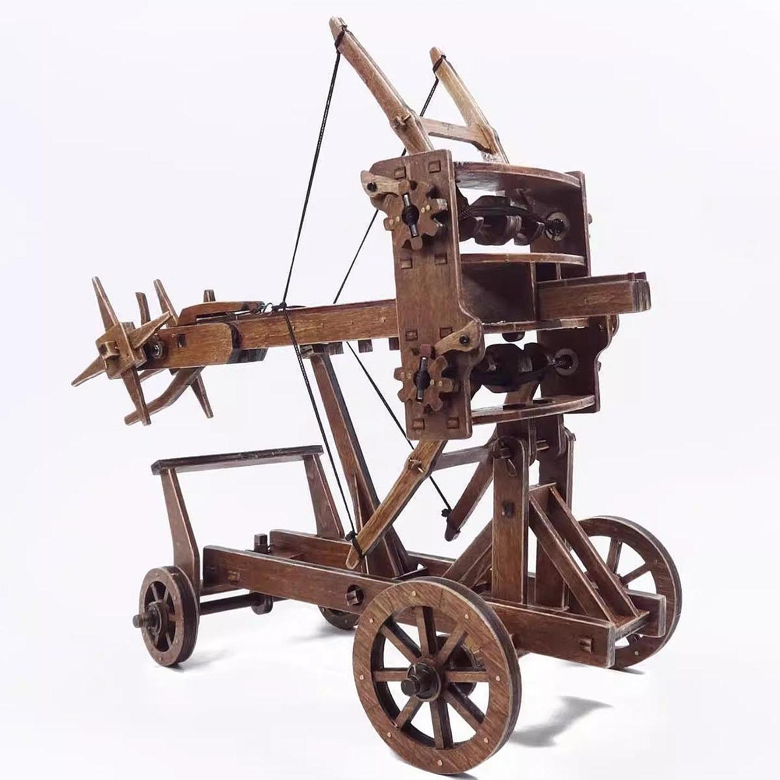 Model Kit Wood - Chinese Chariot Modelbouwpakket Traditionele Chinese Kar