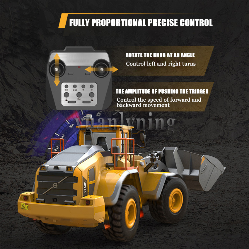 Model Kit Excavator - 1/16 Elektrische Afstandsbediening Auto Legering RC