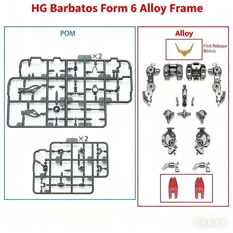 Model Kit Non Gundam - Ew Model Hg 1/144 Barbatos Iron