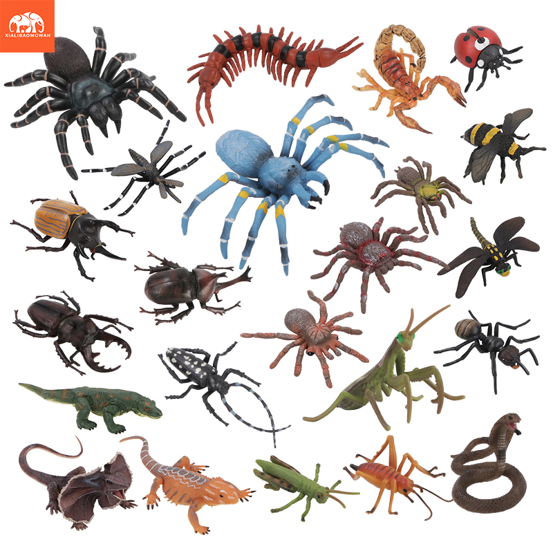 Model Kit Brand - Educatieve simulatie insecten- en wilddierenfigurenset -