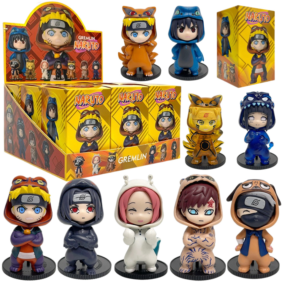 Model Kit Naruto - Anime 8 cm Naruto 9 stks