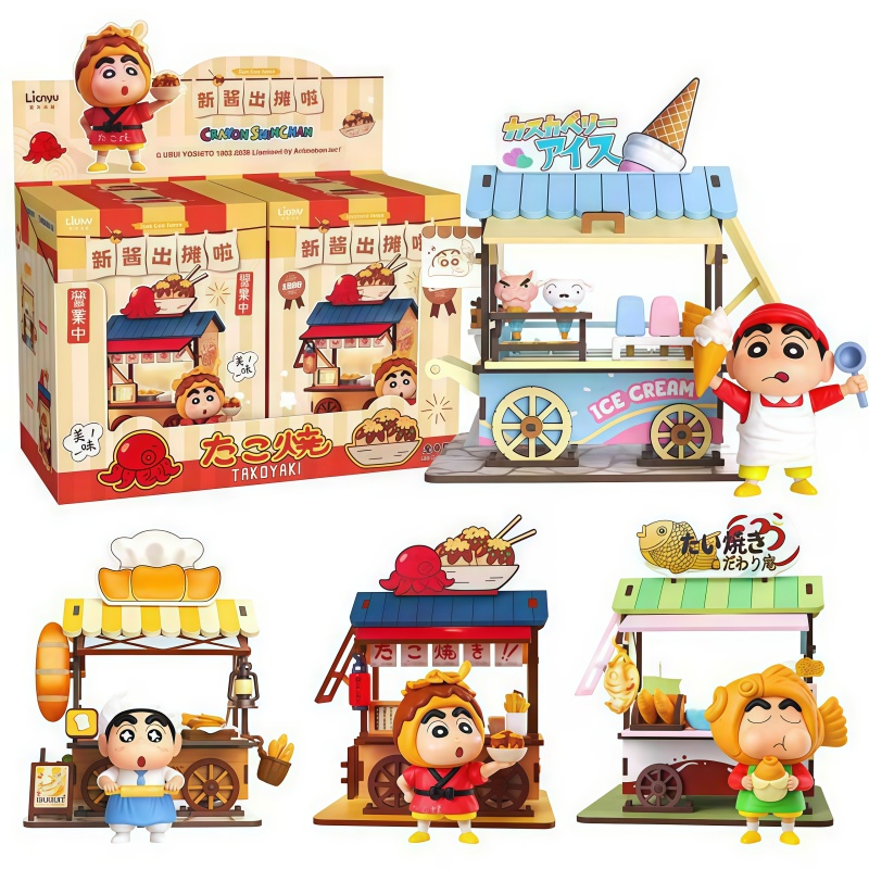 Model Kit Wood - Crayon Shin-chan Voedselkar Blind Box Gloeiende