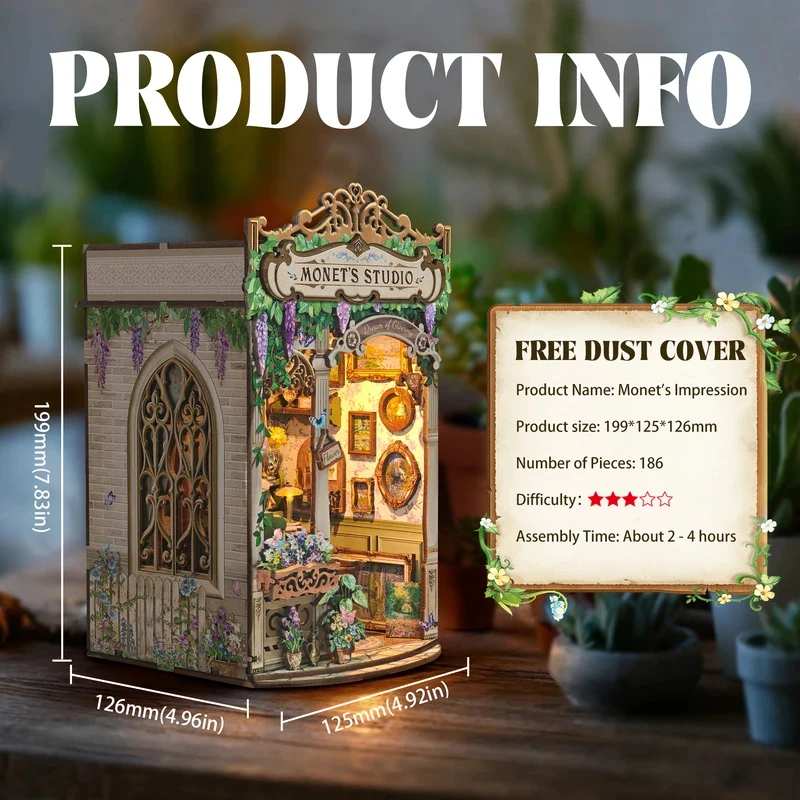 Houten Monet's Studio Boekenho - Model Kit Studio recensie en prijs