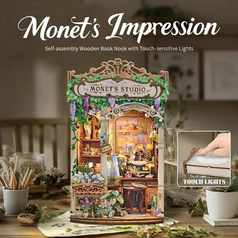 Houten Monet's Studio Boekenho - Model Kit Studio recensie en prijs