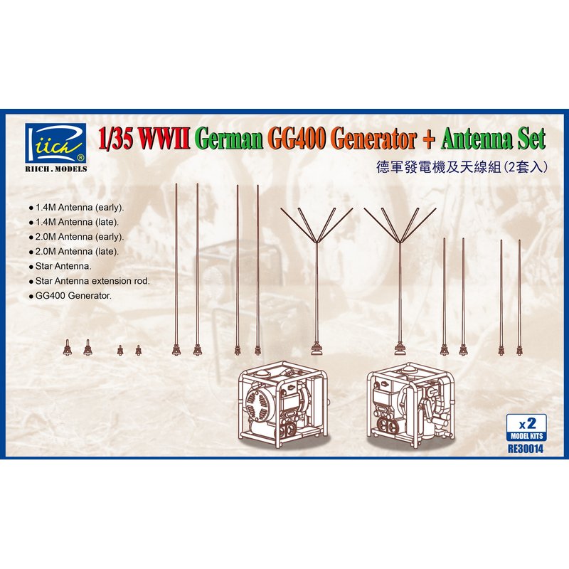 Riich Models RE30014 1/35 GG40 - Model Kit Ww2 recensie en prijs