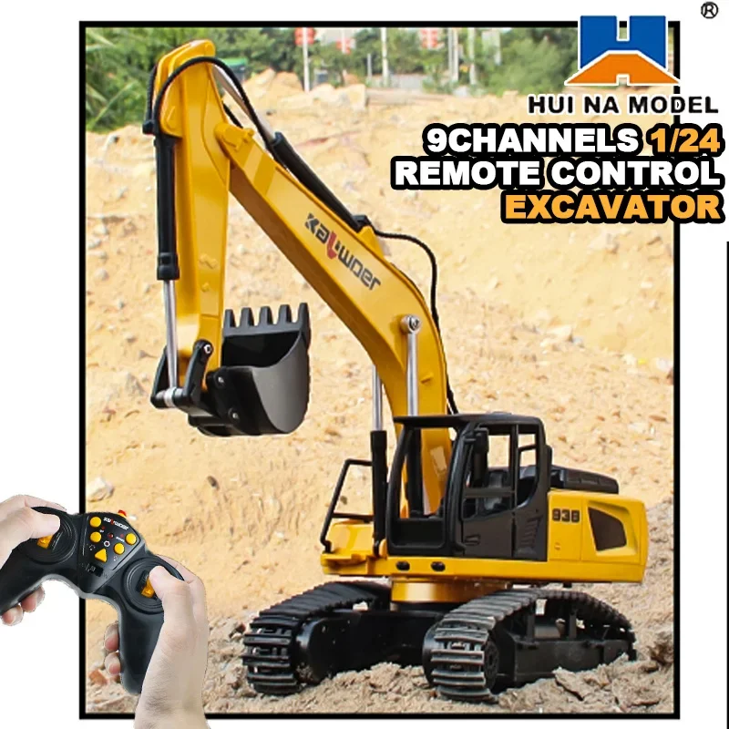 Huina Rc Graafmachine 1/24 9Ch - Model Kit Excavator recensie en prijs