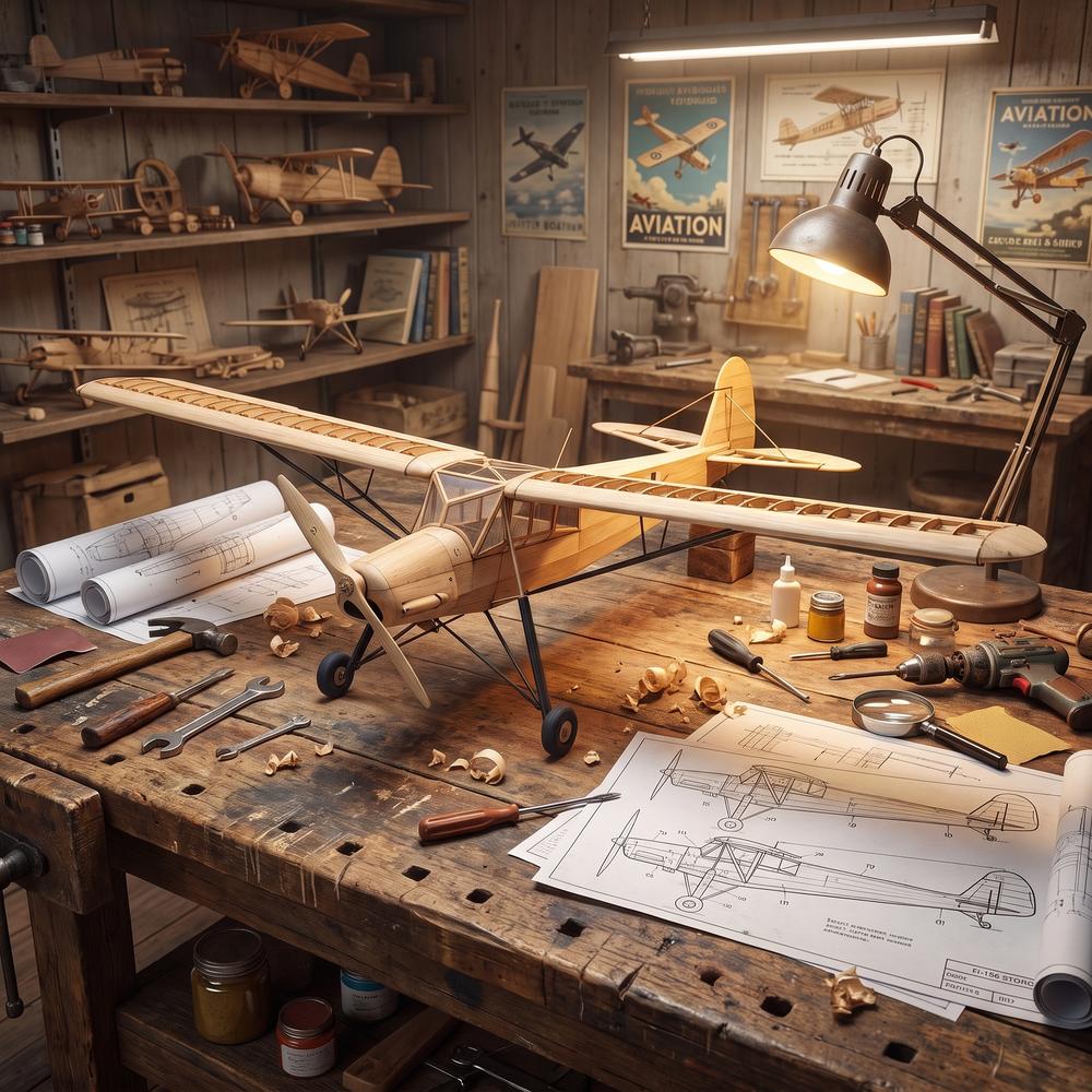 FI-156 500mm Vintage Balsa Hou - Model Kit Wood recensie en prijs