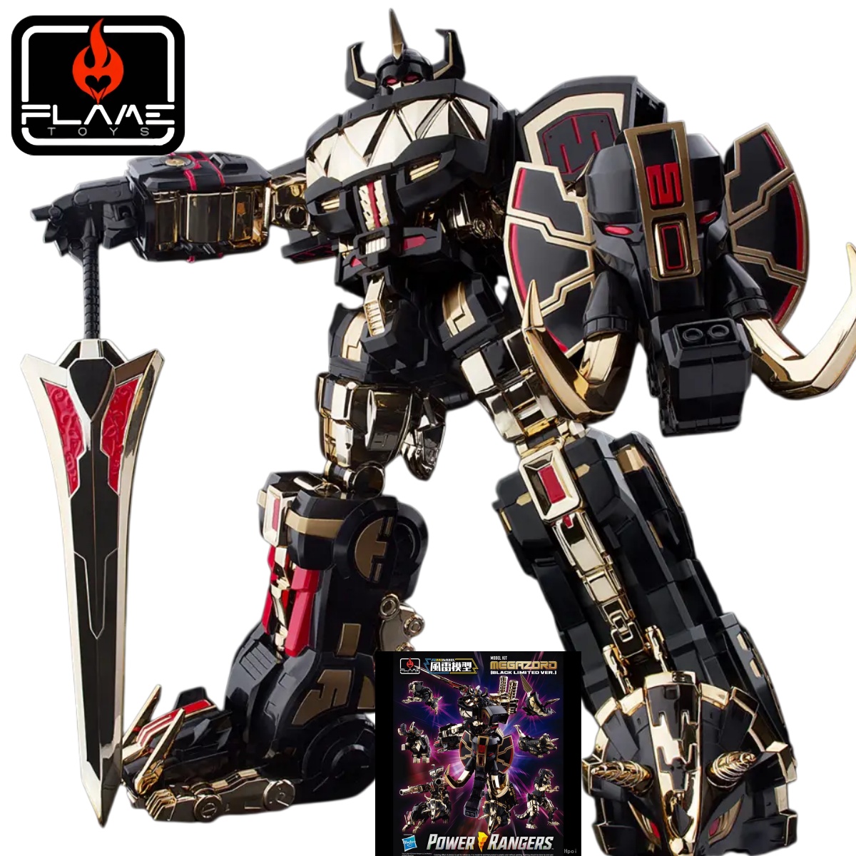 Flame Toys Furai Model Megazor - Model Kit Power Rangers recensie en prijs