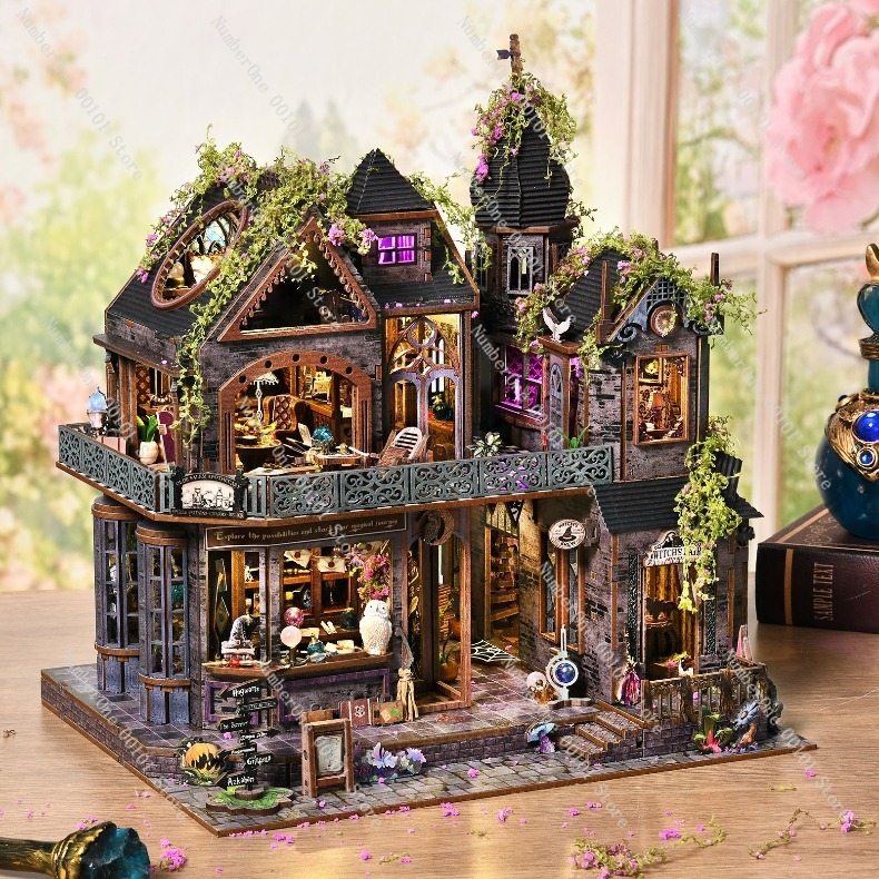 Houten miniatuurhuis bouwblok  - Model Kit Wood recensie en prijs